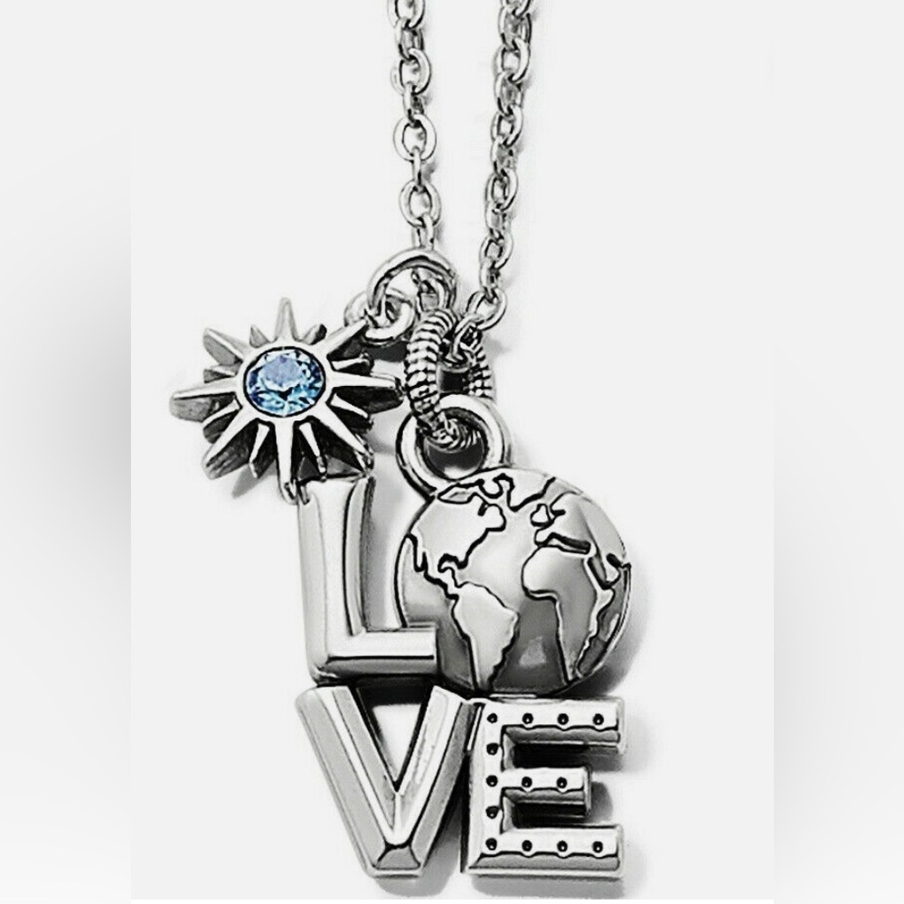 🩵 BRIGHTON Retired Love Earth Adjustable Pendant Necklace